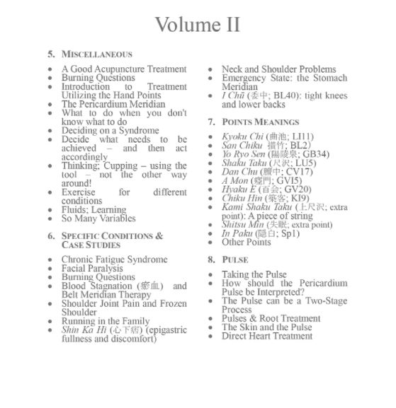 Table of contents