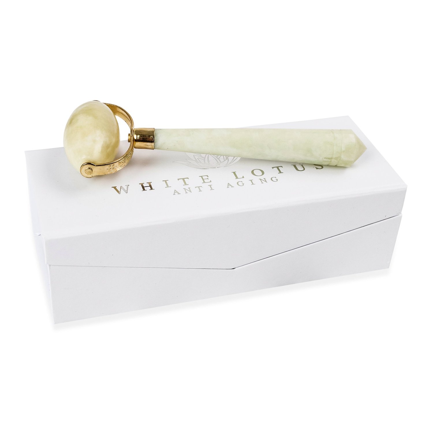  White Lotus Large Jade Roller (Jade Roller)